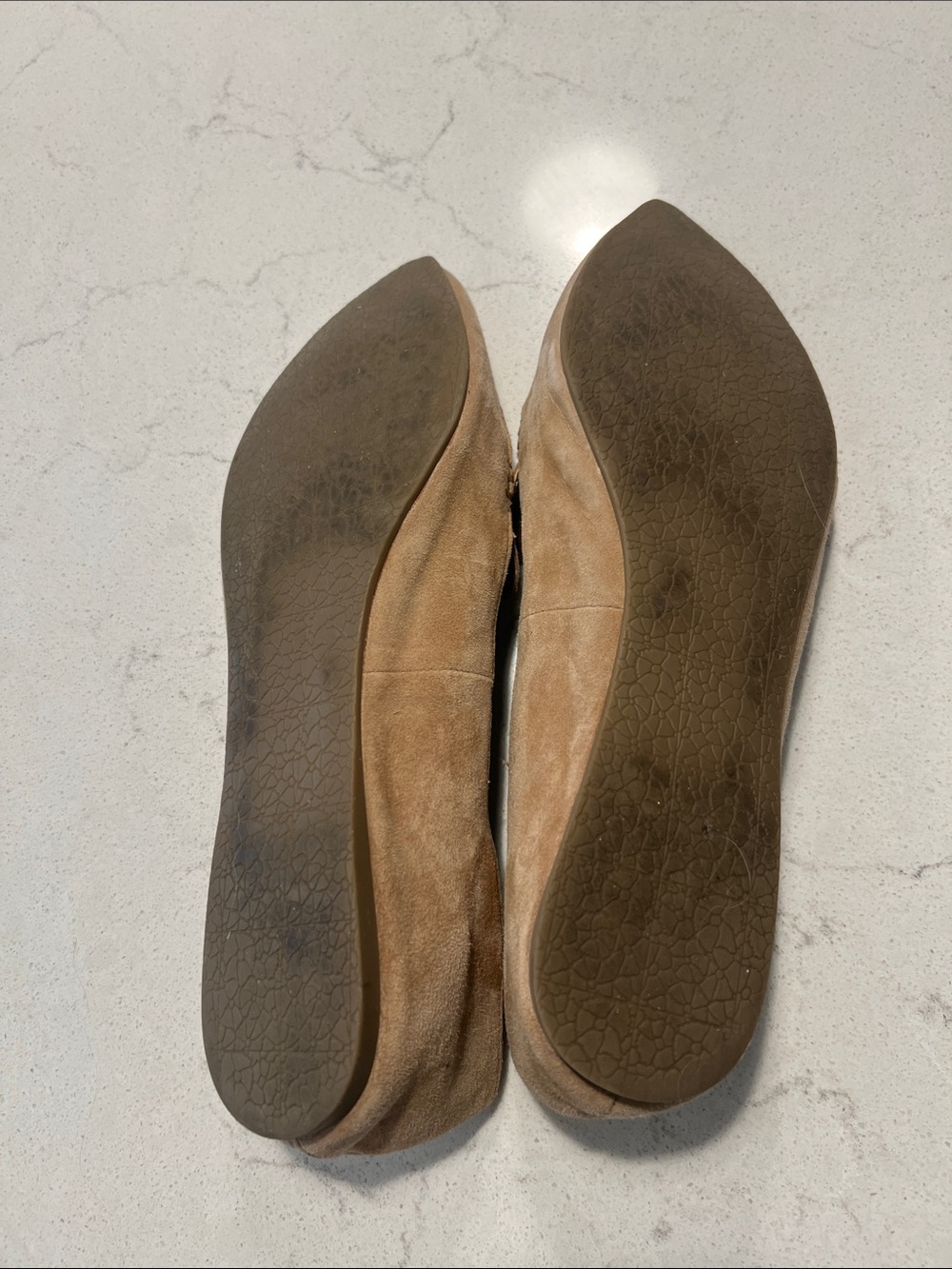Steve Madden Tan Suede Pointed Toe Loafers - Picture 4 of 6
